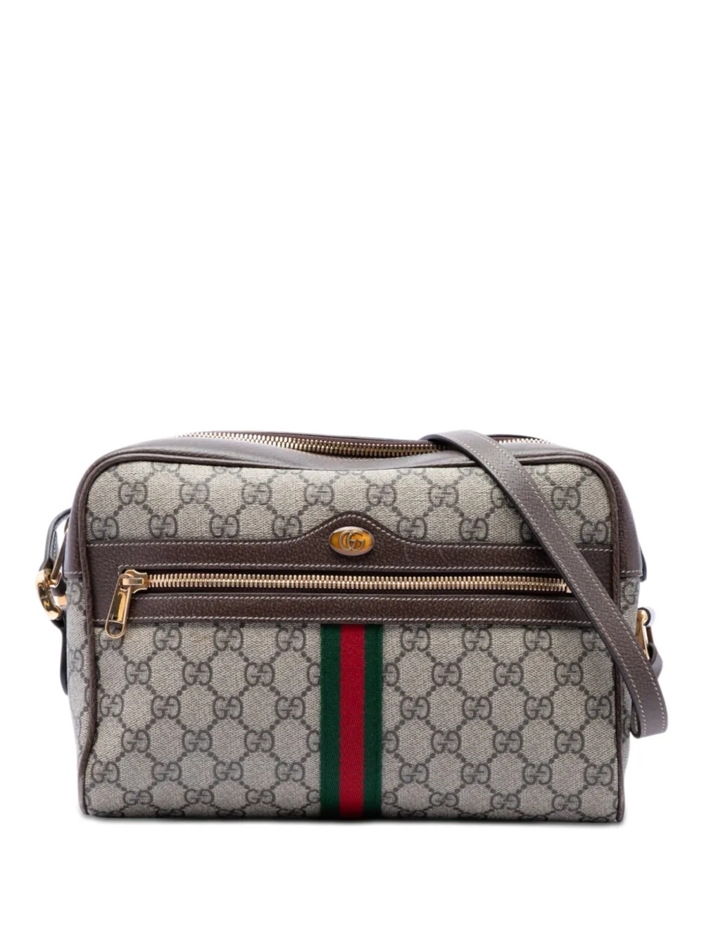 Gucci Pre-Owned 2016-2026 GG Supreme Ophidia crossbody bag - Toni neutri