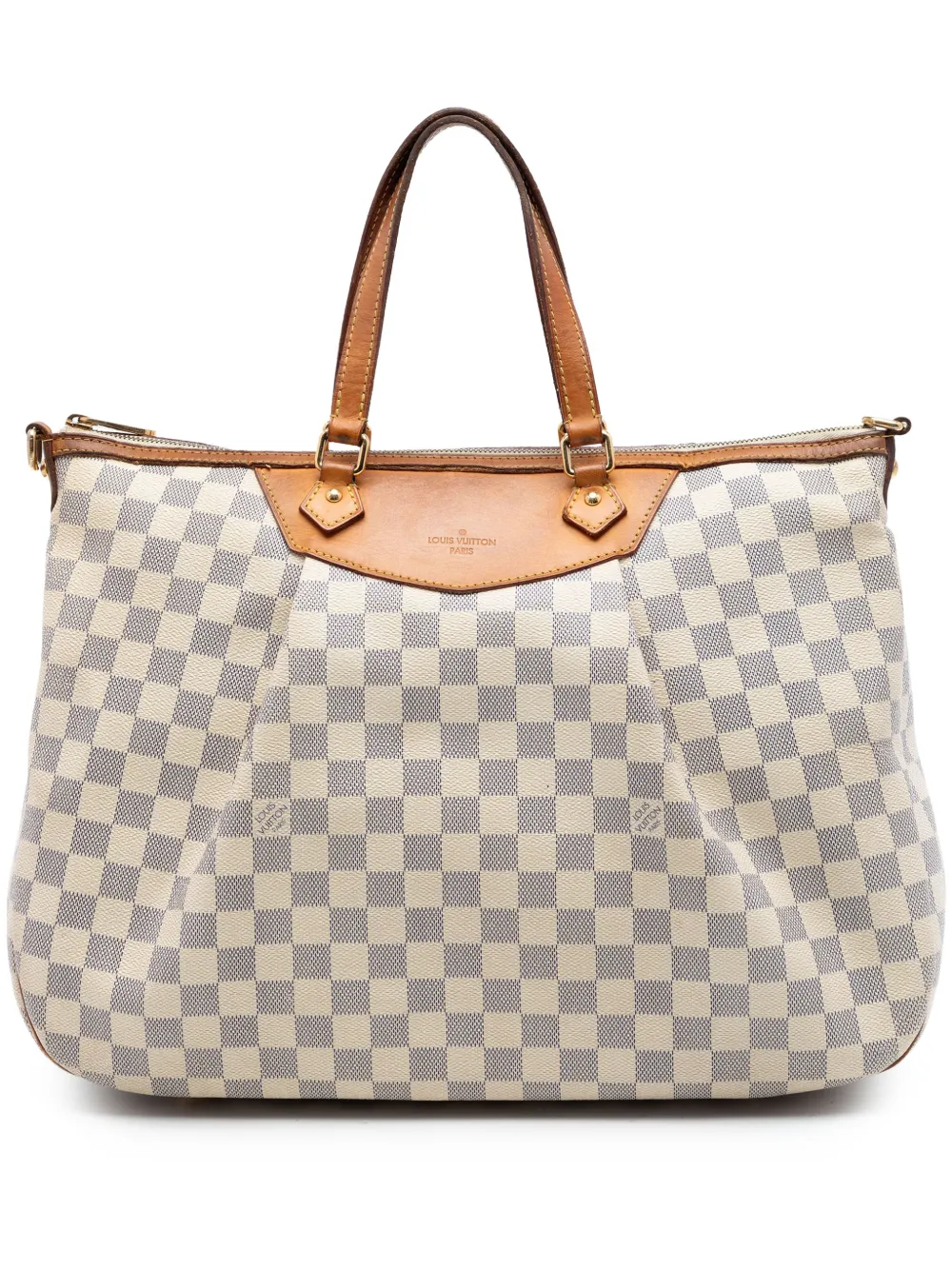 Louis Vuitton Pre-Owned 2010 Damier Azur Siracusa GM satchel - Bianco