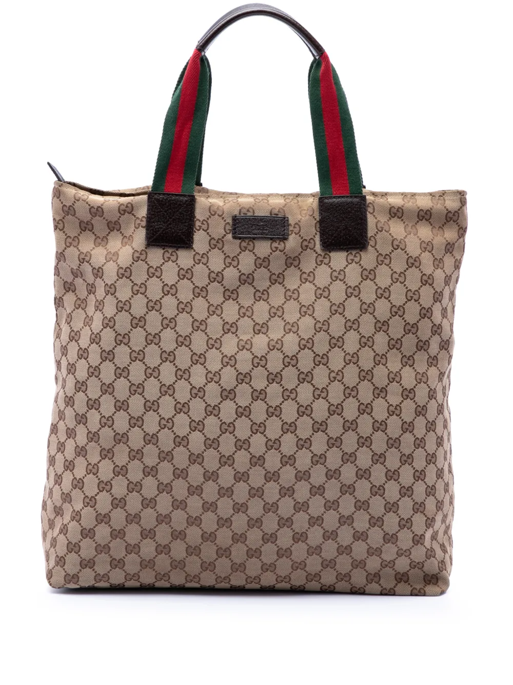 Gucci Pre-Owned 2016-2026 GG Canvas Web Vertical tote bag - Toni neutri