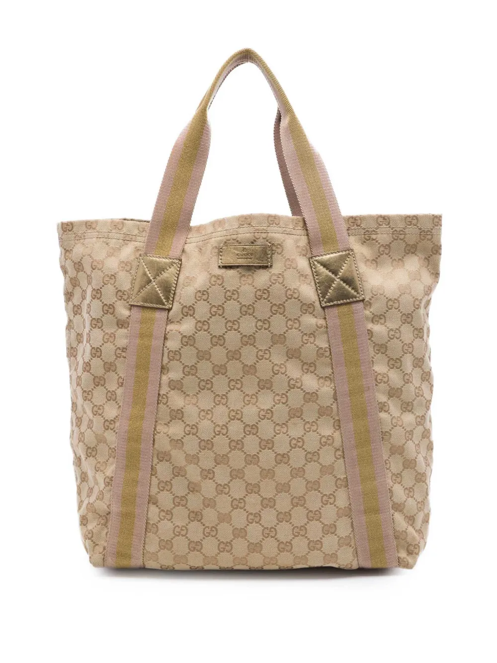 Gucci Pre-Owned 2016-2026 GG Canvas Web tote bag - Toni neutri