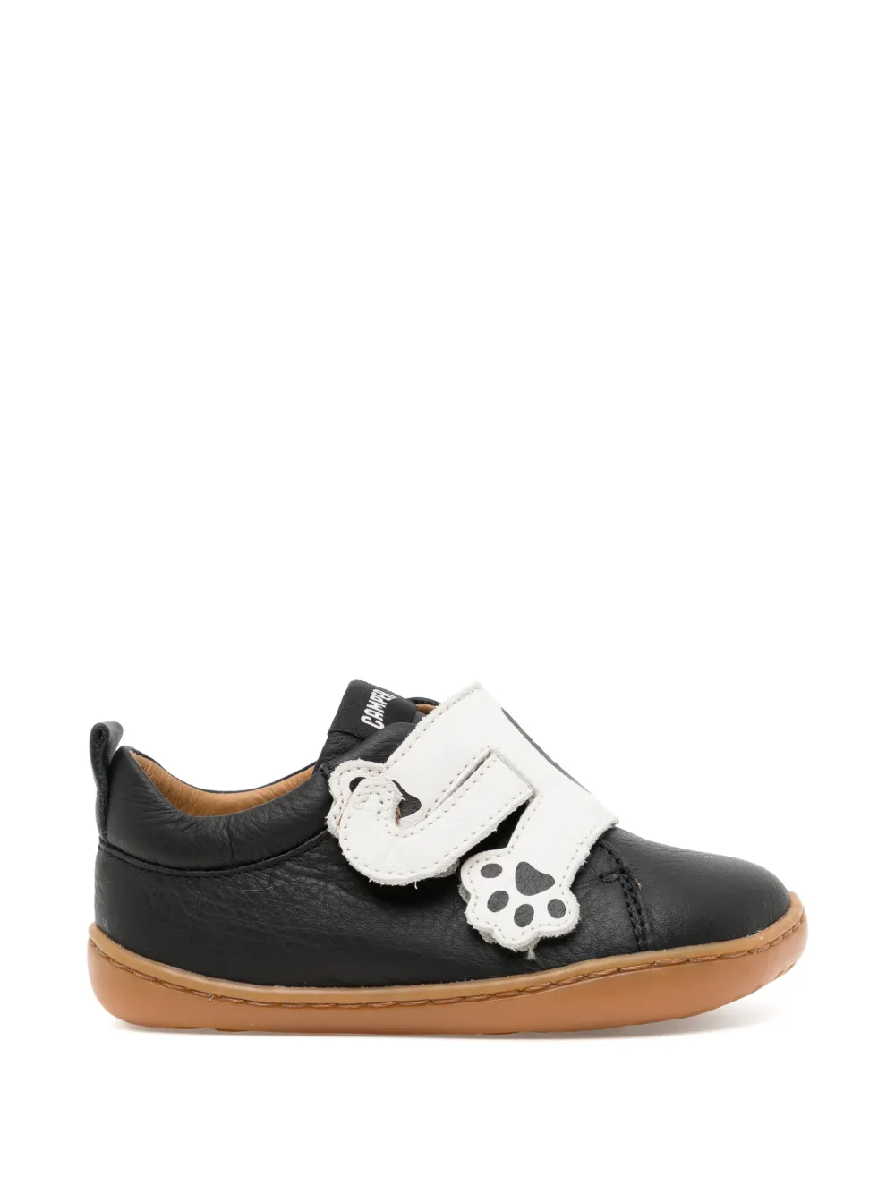 Camper Kids Sneakers in pelle con strappo - Nero