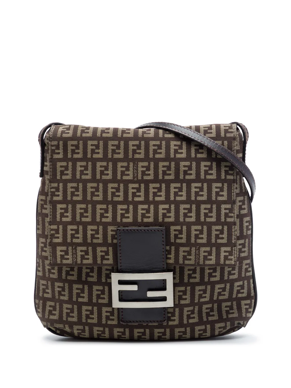Fendi Pre-Owned 2000-2010 Zucchino Canvas crossbody bag - Marrone