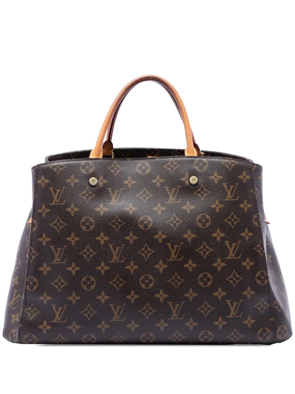 Louis Vuitton Pre-Owned 2015 Monogram Montaigne GM satchel - Braun