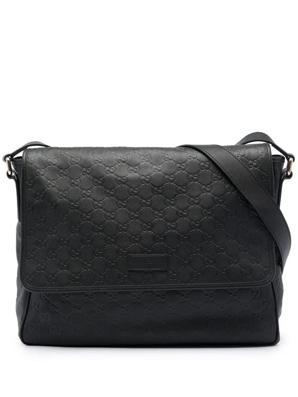 Gucci Pre-Owned 2016-2026 Guccissima Messenger Bag crossbody bag - Nero
