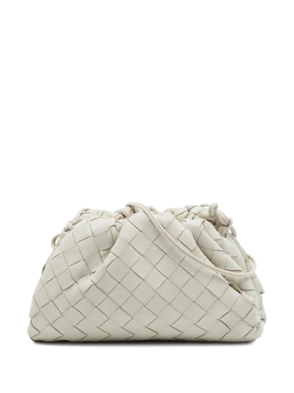 Bottega Veneta Pre-Owned 2012-2026 Nappa Intrecciato The Mini Pouch crossbody bag - Bianco