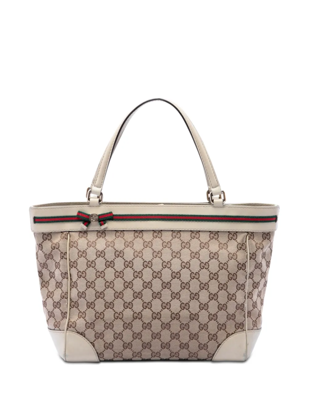 Gucci Pre-Owned 2016-2026 GG Canvas Web Mayfair tote bag - Toni neutri