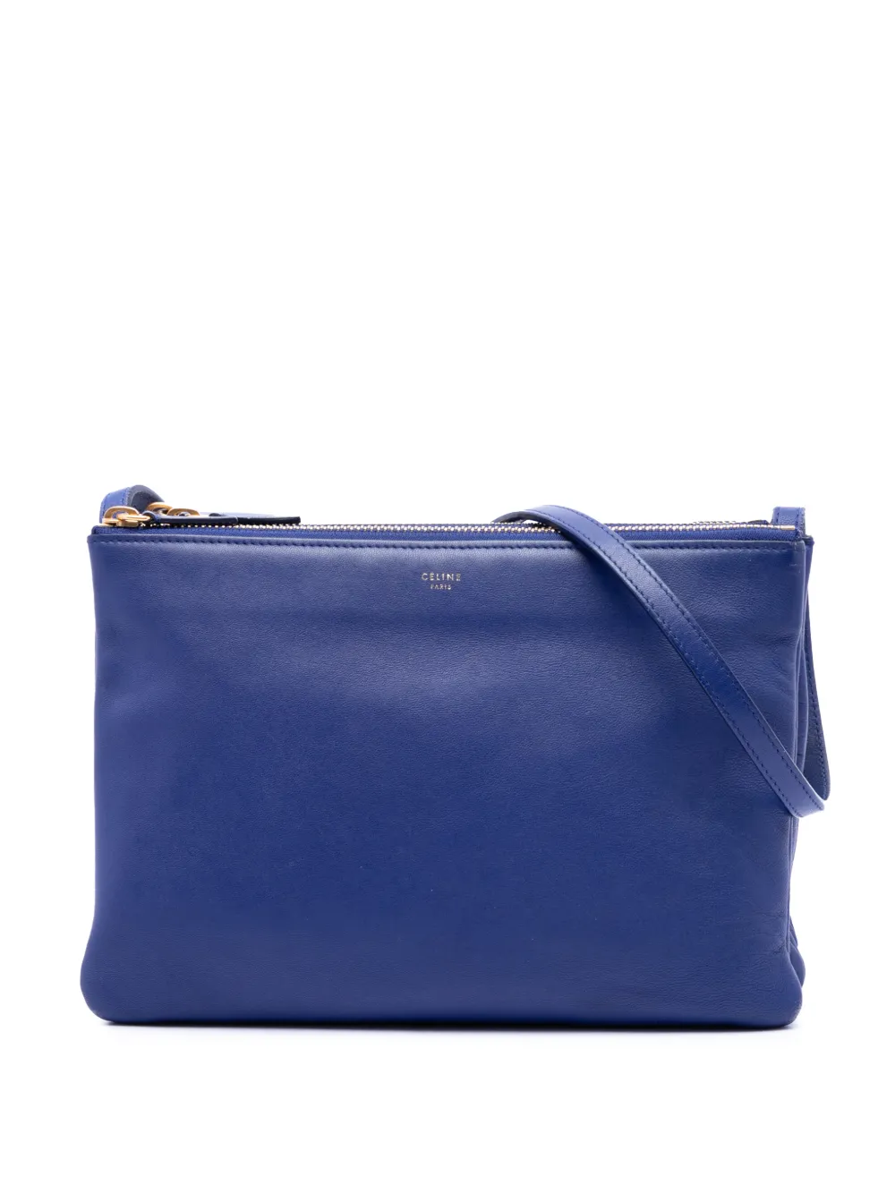 Celine Pre-Owned 2014 Large Lambskin Trio crossbody bag - Blau