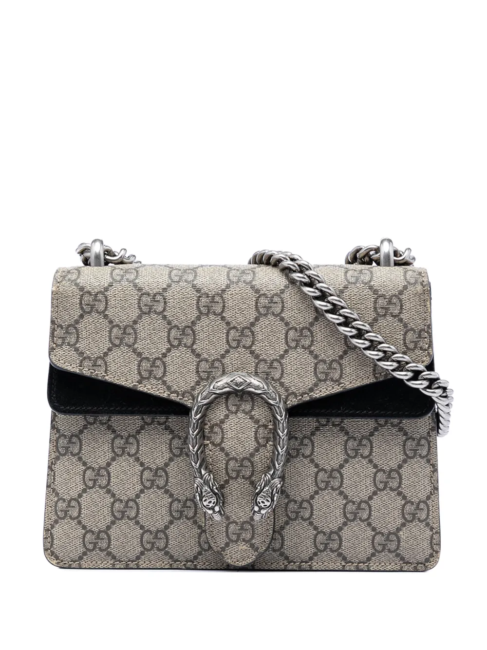 Gucci Pre-Owned 2016-2026 Small GG Supreme Dionysus crossbody bag - Toni neutri