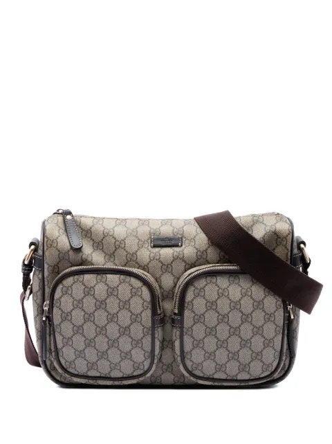 Gucci Pre-Owned 2016-2026 GG Supreme Double Pocket crossbody bag