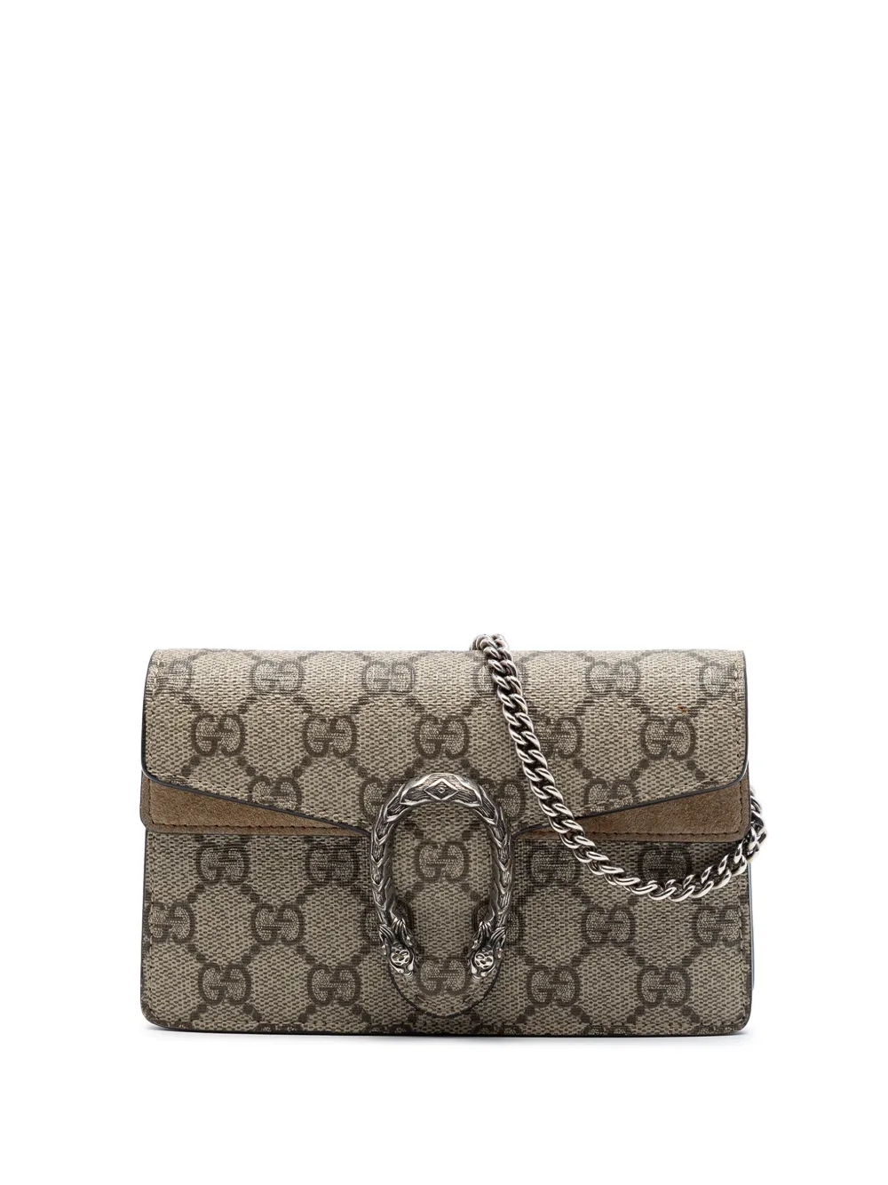 Gucci Pre-Owned 2016-2026 Mini GG Supreme Dionysus crossbody bag - Toni neutri