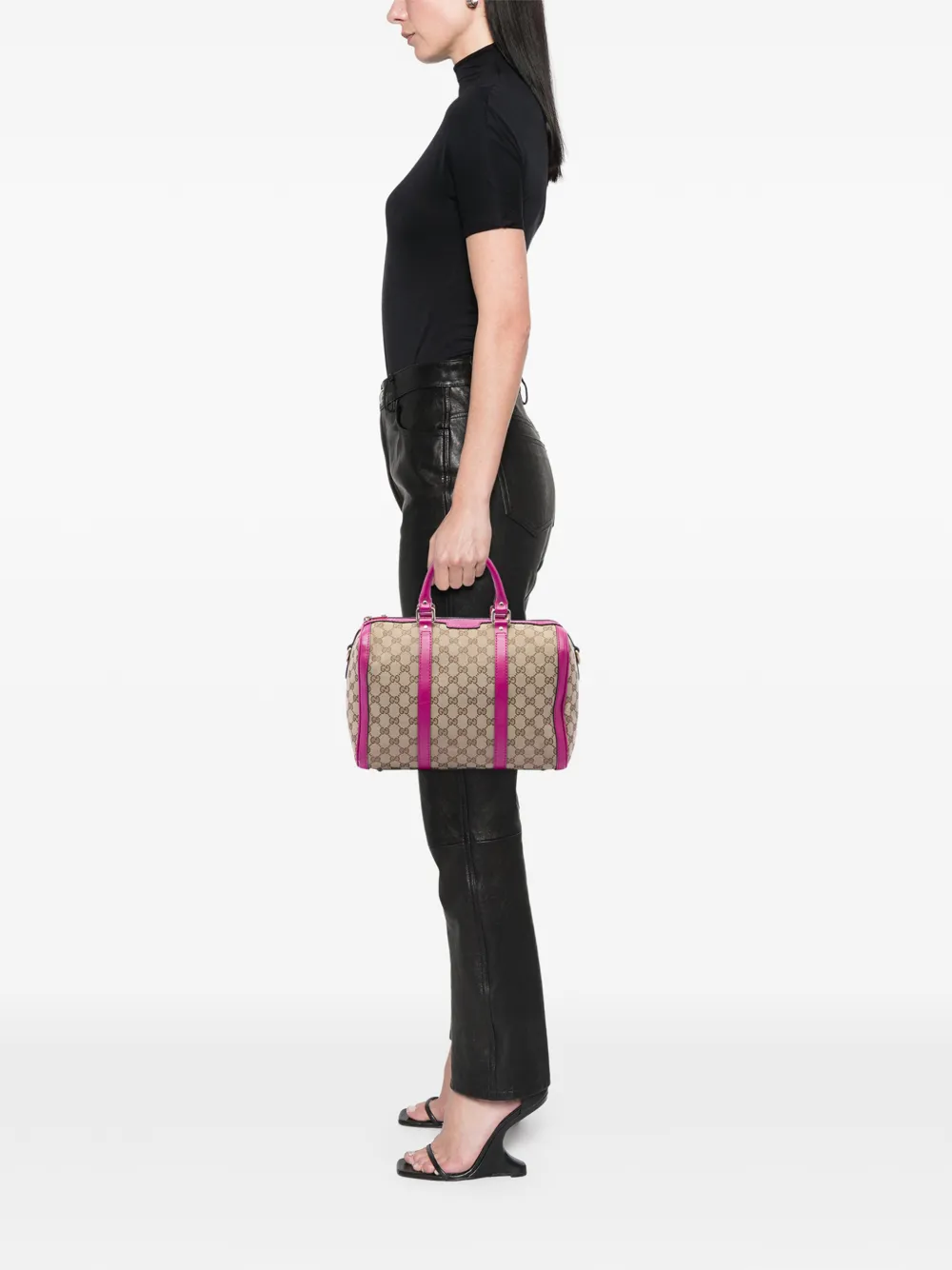 Gucci Pre-Owned 2016-2026 ミディアム GGキャンバス ジョイ ボストン