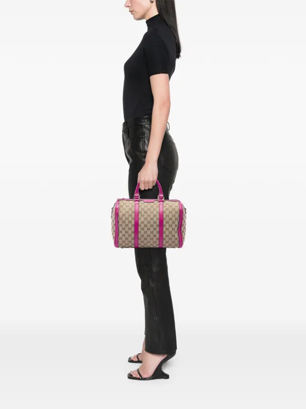 Gucci Pre-Owned 2016-2026 ミディアム GGキャンバス ジョイ ボストン