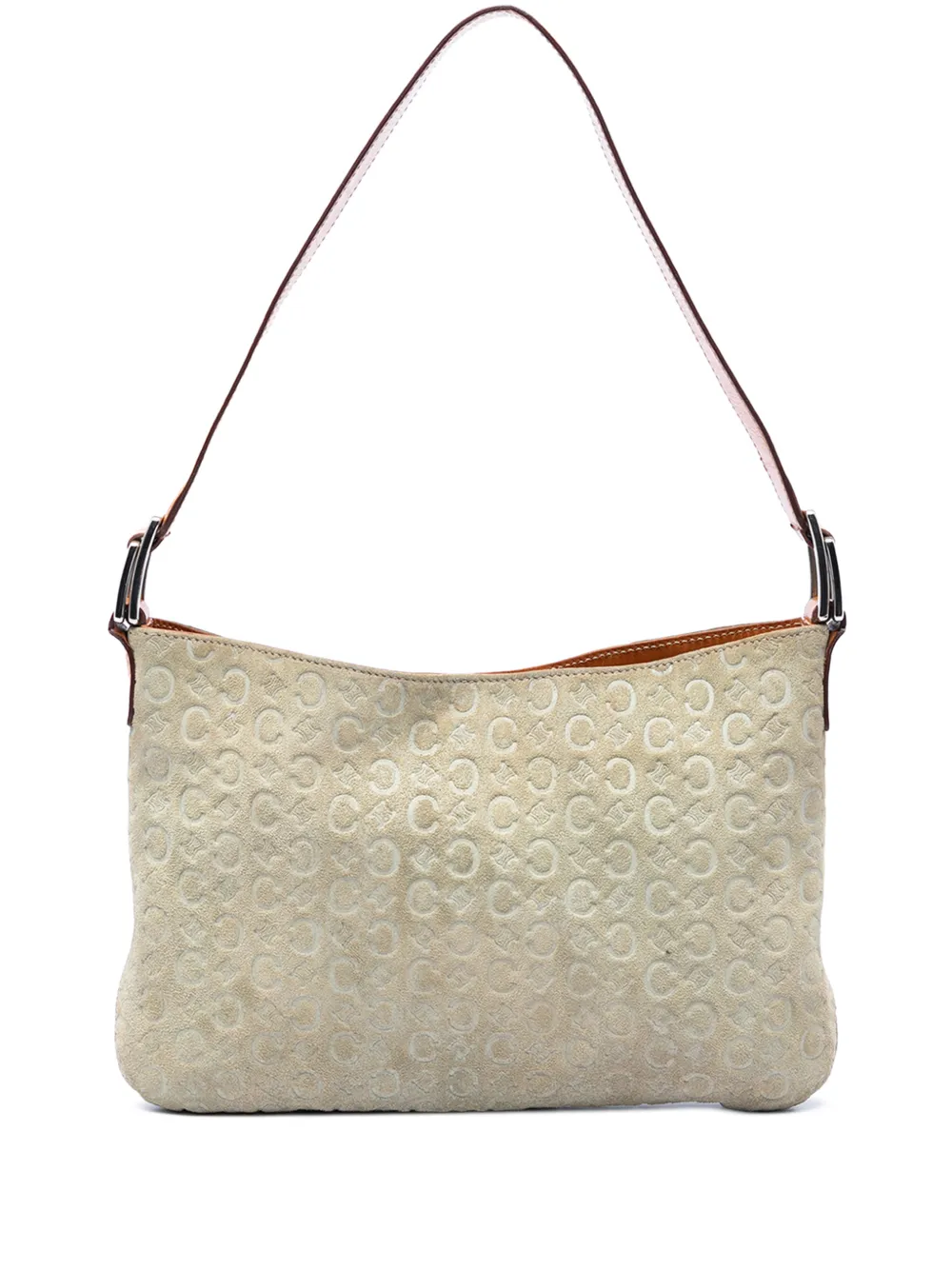 Celine Pre-Owned 2000 C Macadam Suede shoulder bag - Marrone