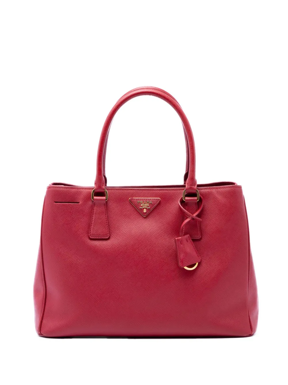 Prada Pre-Owned 2010-2026 Medium Saffiano Lux Galleria Tote satchel - Rosso