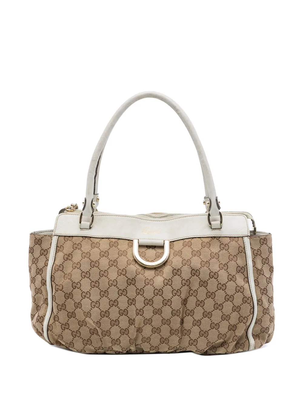 Gucci Pre-Owned 2016-2026 GG Canvas Abbey D Ring tote bag - Bianco