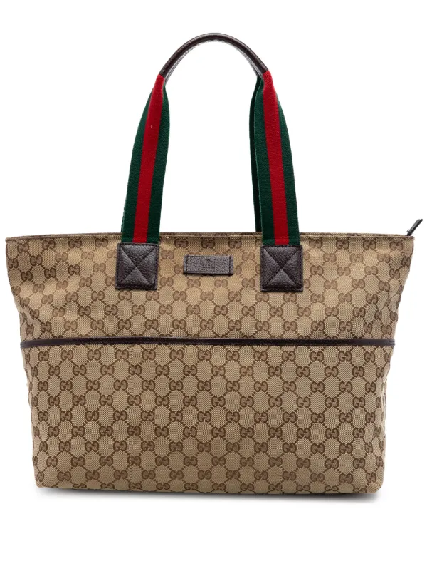 Gucci Pre-Owned 2016-2026 GGキャンバス ウェブ ハンドバッグ