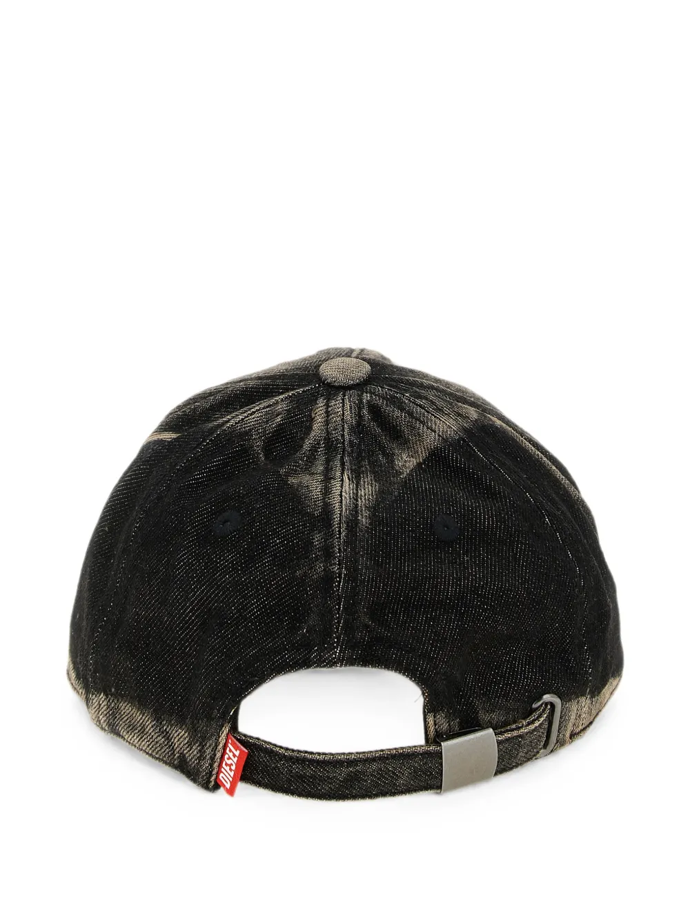 Diesel logo-detail Destroyed Denim Baseball Cap | Black | FARFETCH
