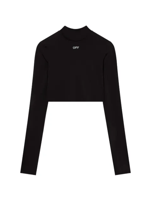Off-White Off Stamp second skin crop top