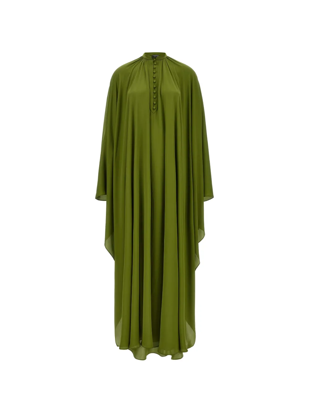 TOM FORD asymmetrical hooded dress - Verde