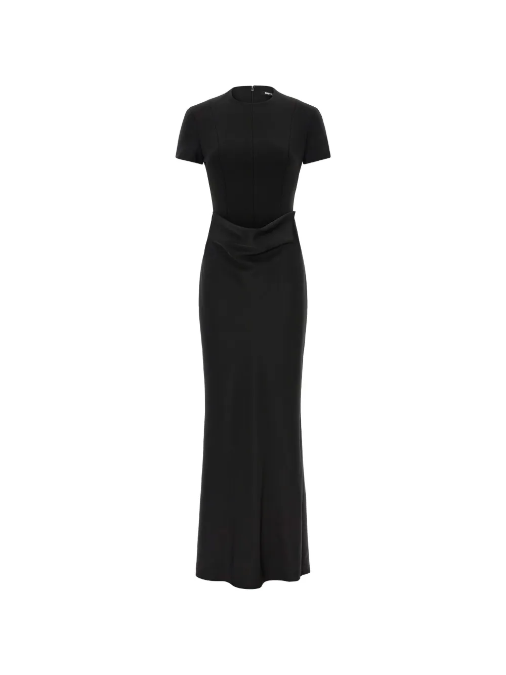 ROTATE BIRGER CHRISTENSEN draped-waist mermaid maxi dress - Nero