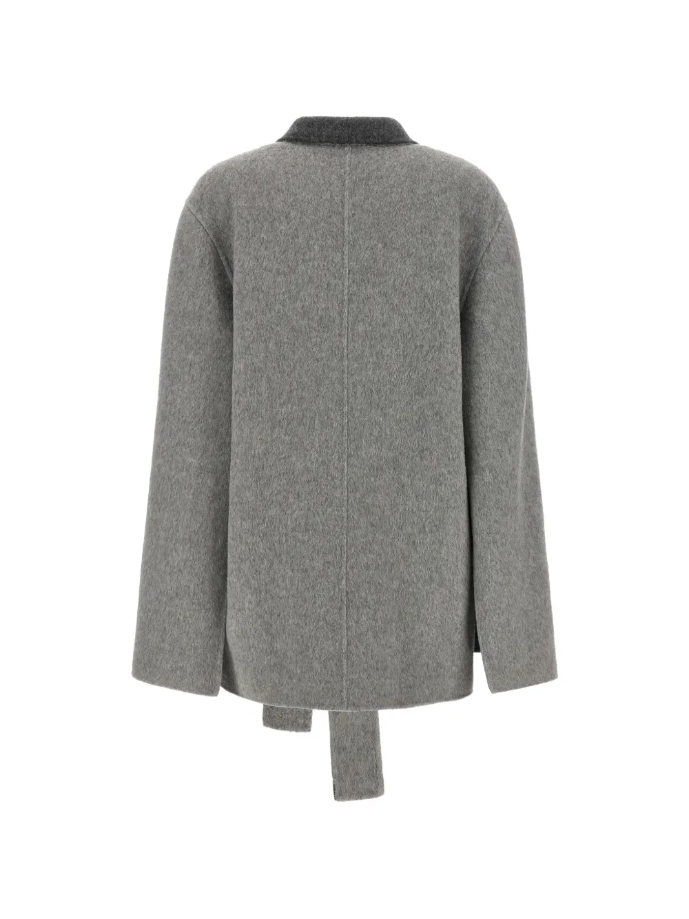 Alberta Ferretti Jas met capemouwen en ceintuur Grijs