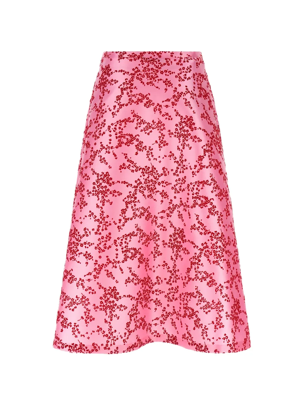 Alberta Ferretti Mikado midi-rok met bloemenprint Roze