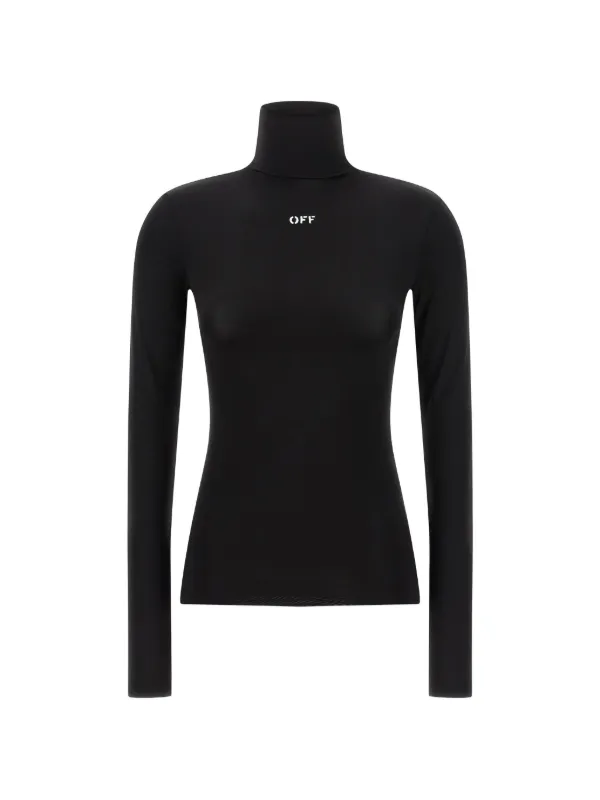 Off-White Off Stamp High-neck Sweatshirt in Black