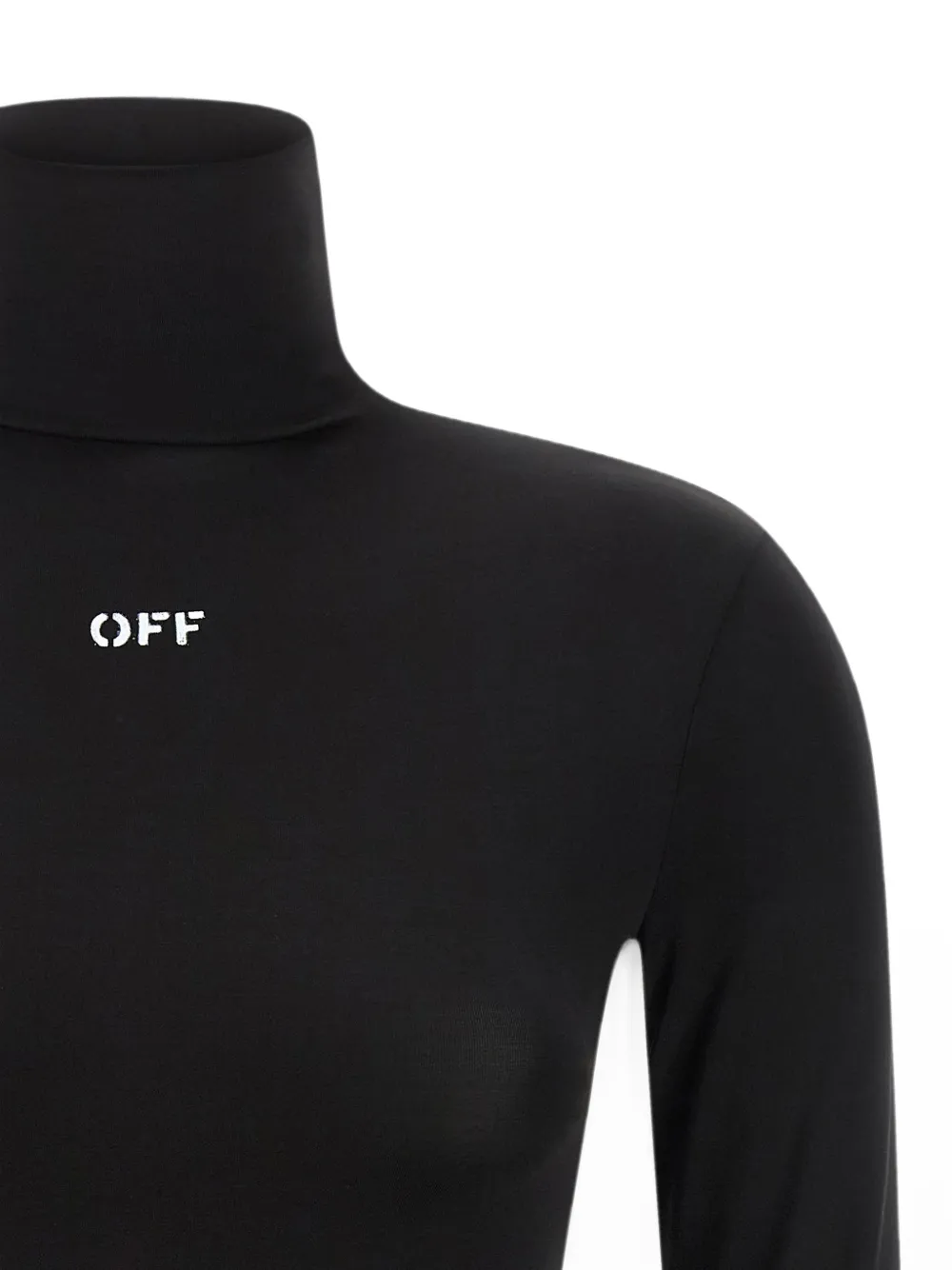 Off-White Off Stamp High-neck Sweatshirt in Black, view 3