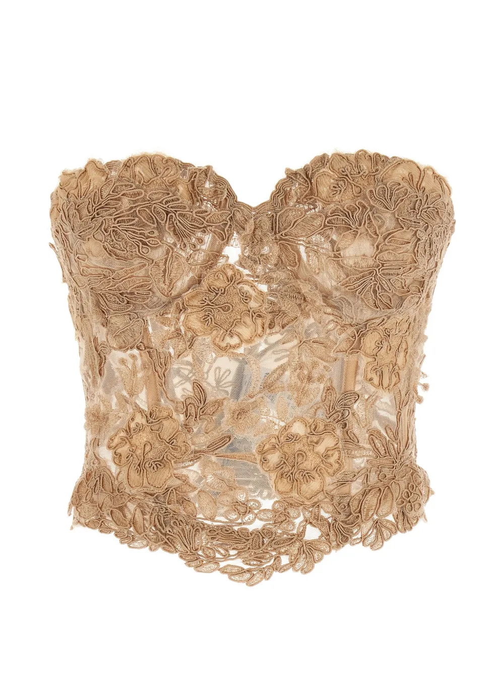 Ermanno Scervino lace bustier top - Toni neutri