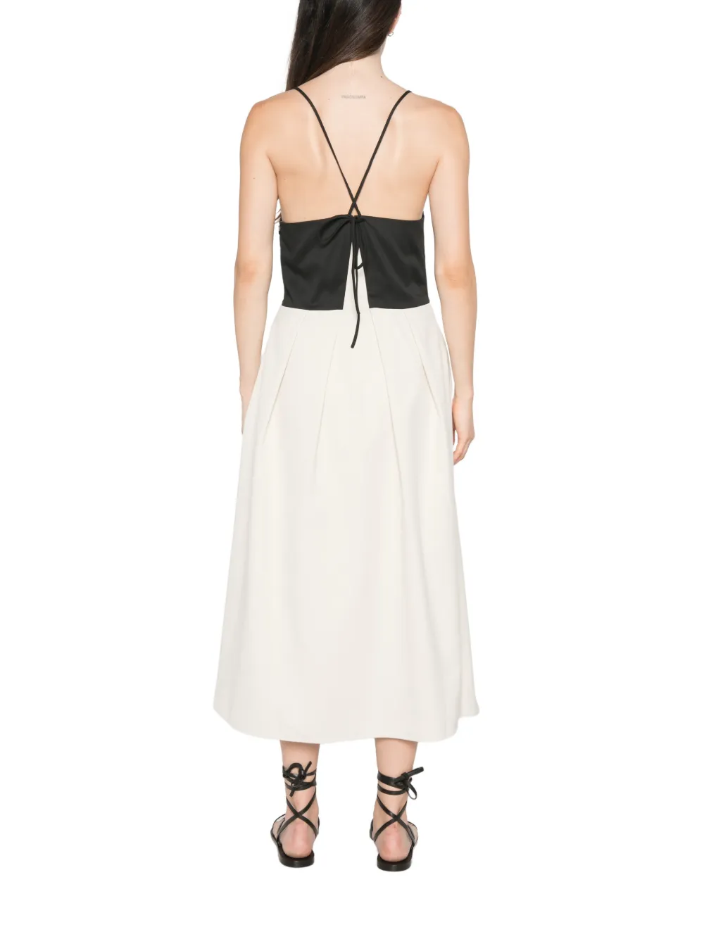 Sea Angelina midi-jurk met V-hals Beige