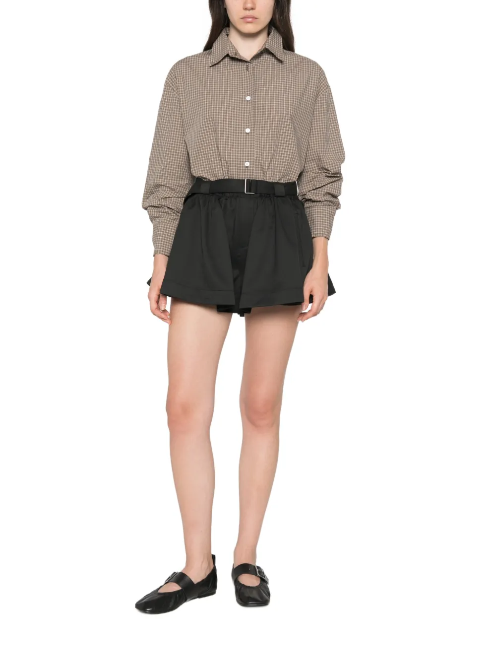 Sea Angelina shorts met ceintuur Zwart