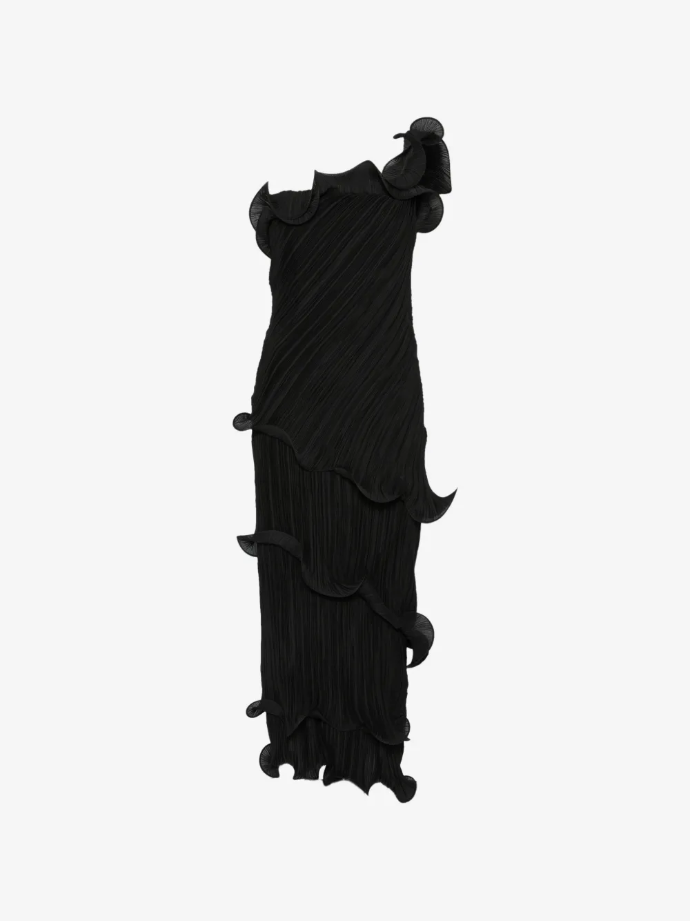 Cult Gaia Cult Gaia one-shoulder plissé-effect midi dress