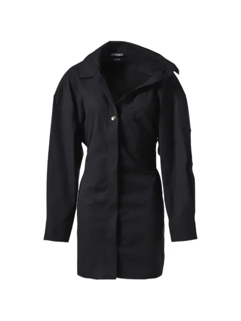 Jacquemus asymmetric-neck belted coat
