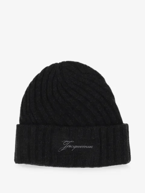 Jacquemus Beanie mit Logo-Stickerei