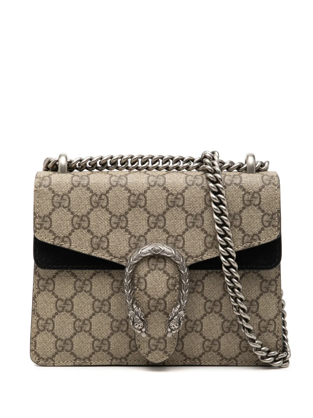 Gucci Pre-Owned 2016-2026 Small GG Supreme Dionysus crossbody bag - Toni neutri