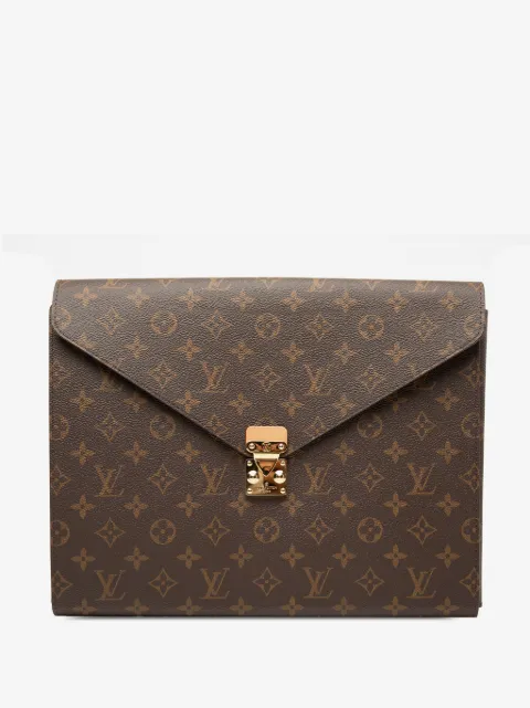 Louis Vuitton Pre-Owned 1990-2026 モノグラム マーク フォルダー クラッチバッグ