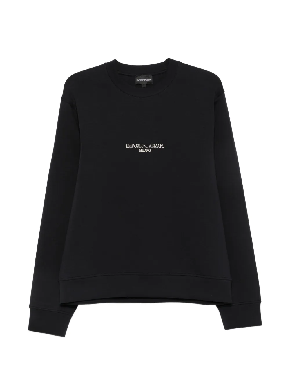 Emporio Armani logo-print cotton sweatshirt - Nero
