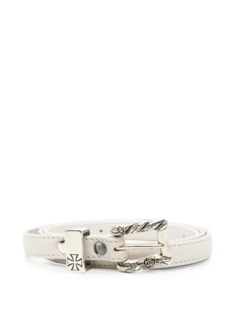 Enfants Riches Déprimés engraved-buckle leather belt