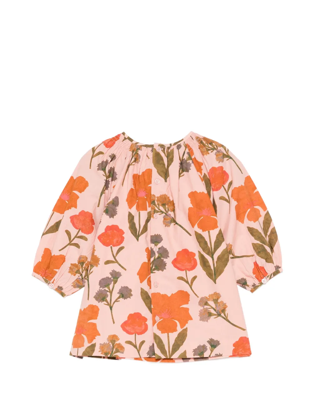 Bonpoint Muce jurk met bloemenprint Roze