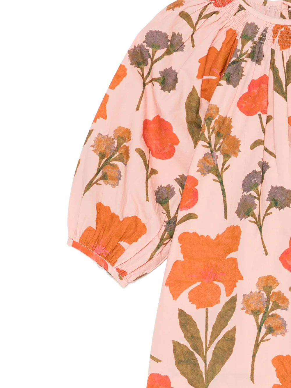 Bonpoint Muce jurk met bloemenprint Roze