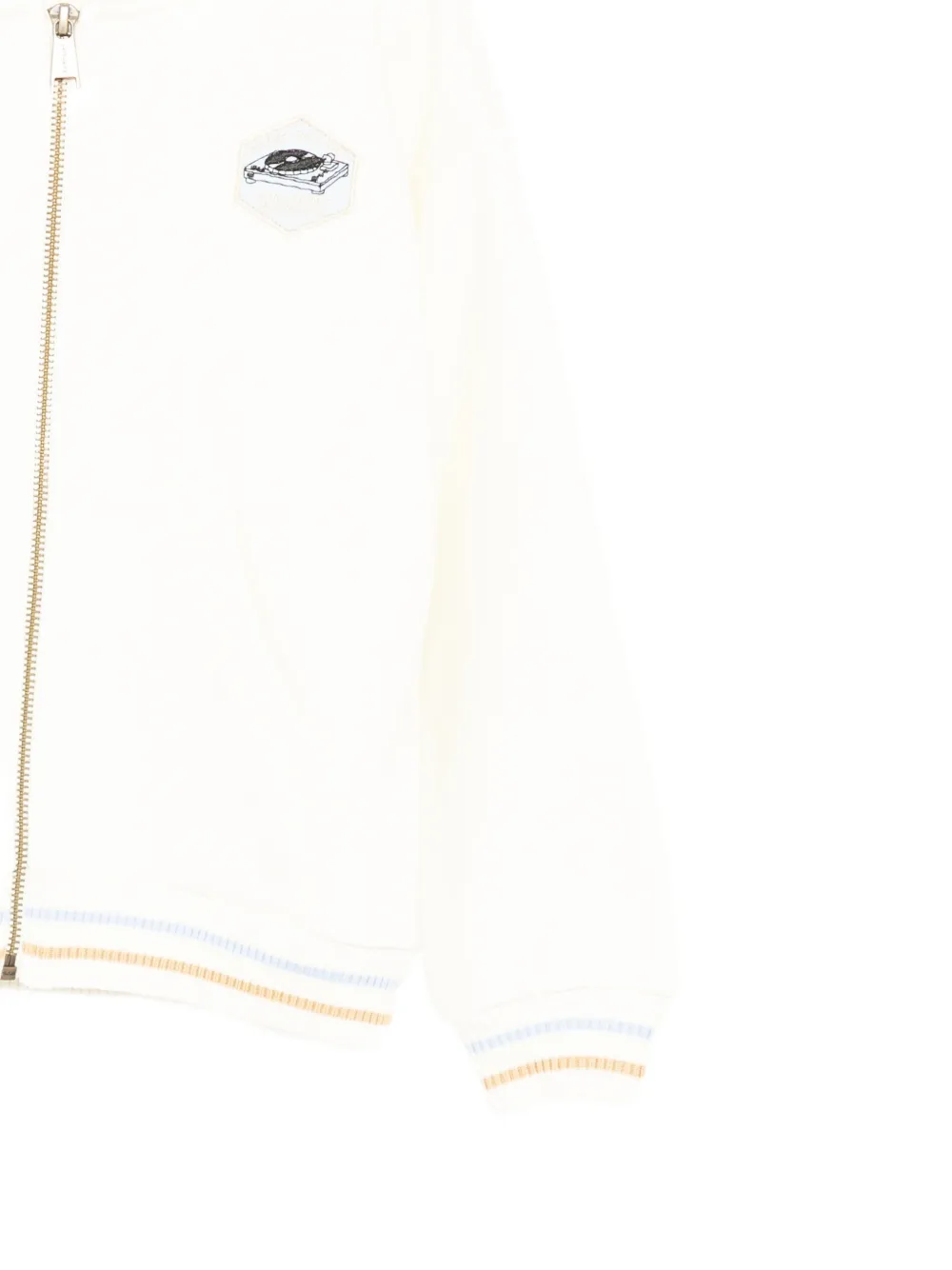 Bonpoint Hoodie met rits Beige