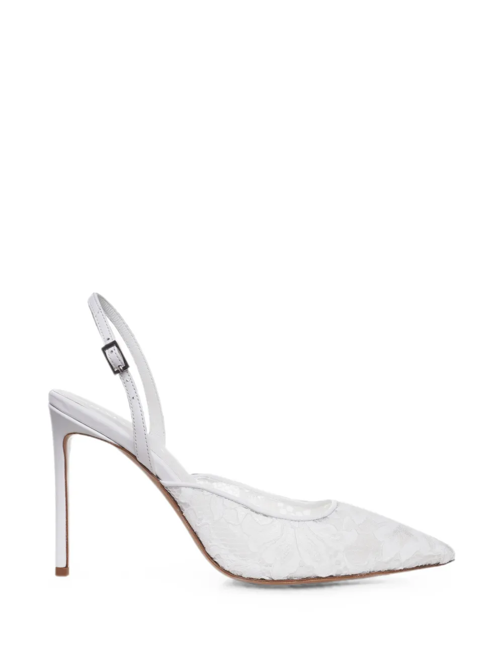 GINISSIMA Ines floral-lace slingback pumps