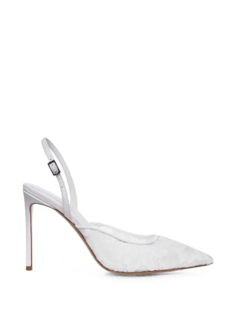 GINISSIMA Ines floral-lace slingback pumps