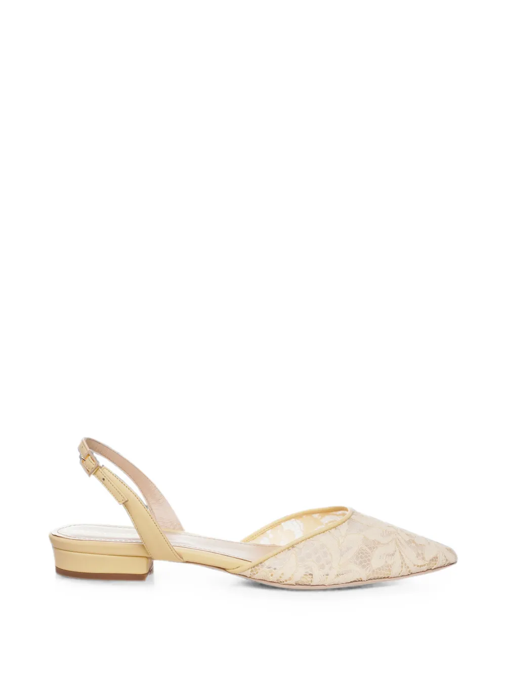 GINISSIMA Ines lace slingback pumps