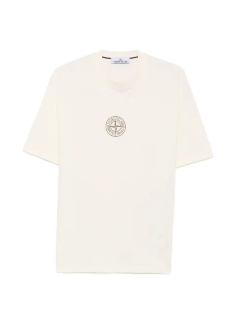Stone Island logo-print cotton T-shirt