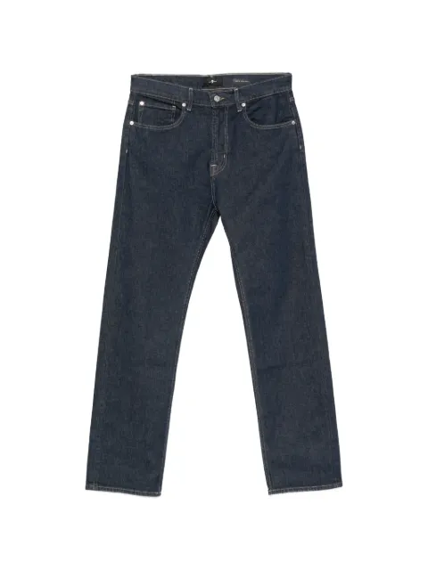 7 For All Mankind contrast-stitch straight-leg jeans
