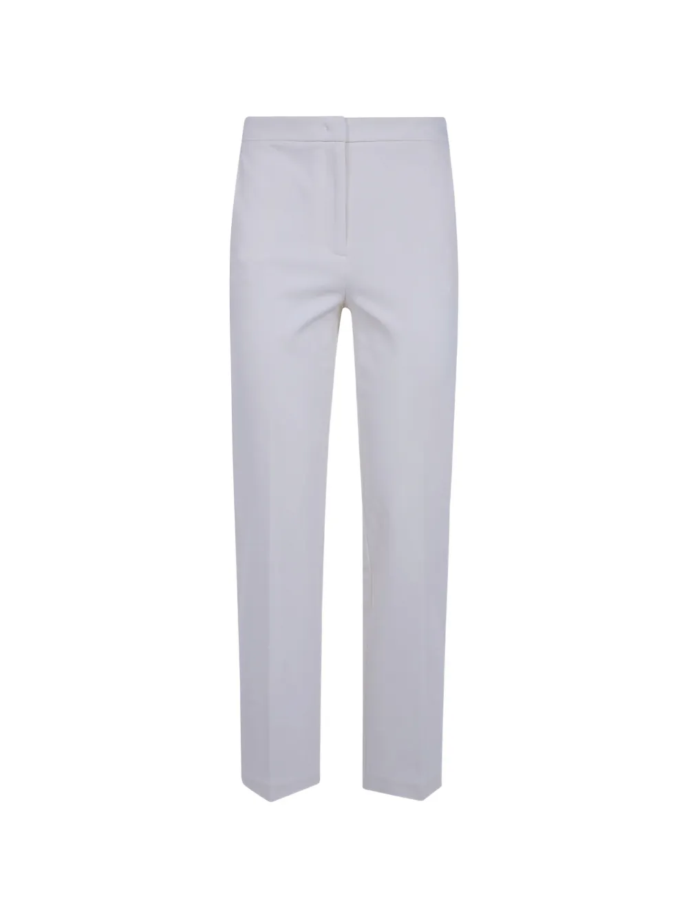 TWINSET Klassische Hose mit Logo-Schild - Weiß