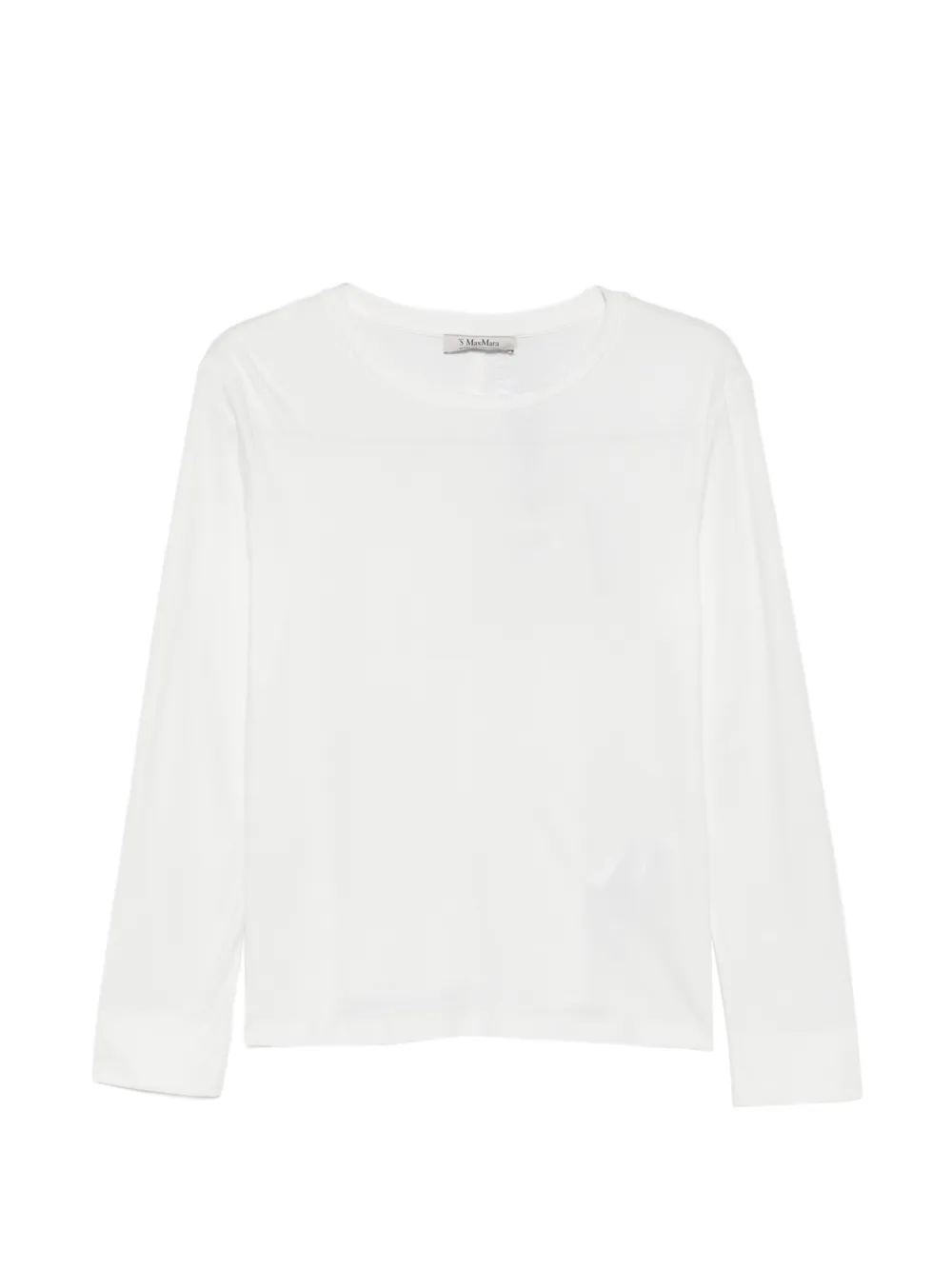 'S Max Mara logo-embroidered long-sleeve T-shirt - Grigio