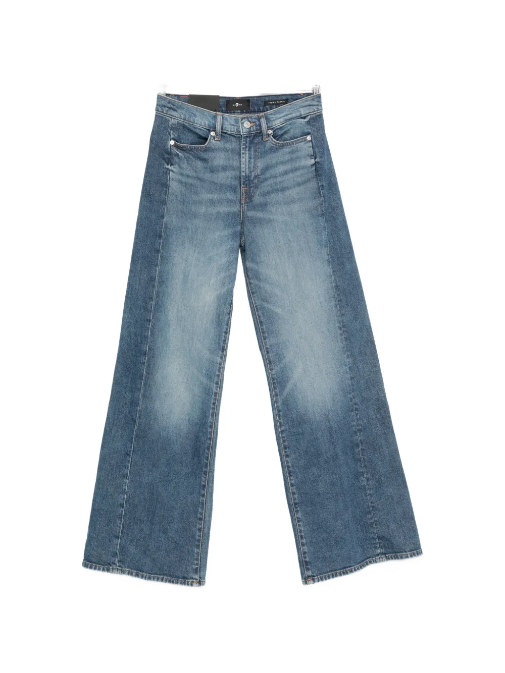 7 For All Mankind Lotta Tailorless wide-leg jeans - Blu