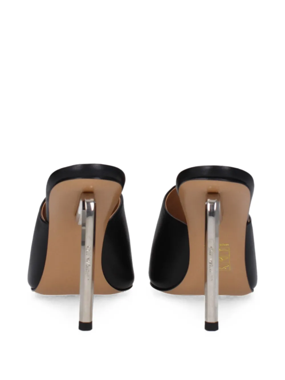 Off-White Leren pumps met metalen afwerking Zwart